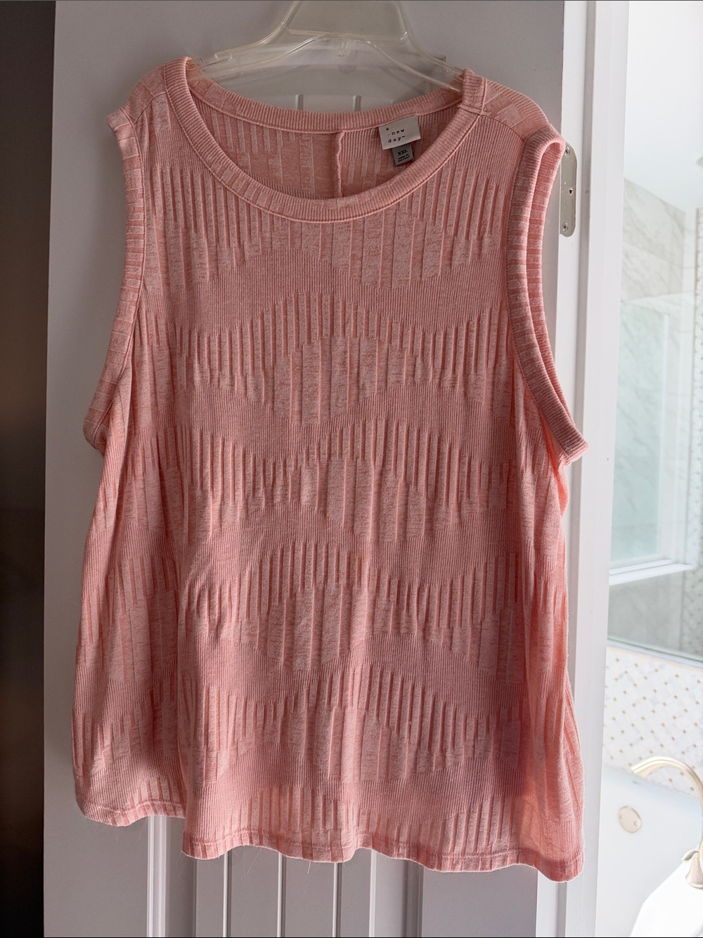 a new day Peach Pink Sleeveless Knit Tank Top